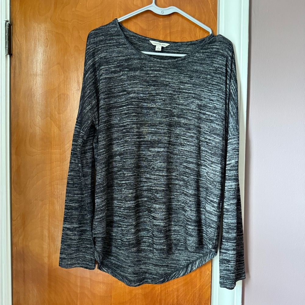 Calvin Klein Jeans Charcoal Long Sleeve Blouse